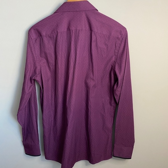 Le Chateau Tailored Fit Men's Purple Long Sleeve Button Up Shirt Size 16-16.5 - Picture 5 of 11